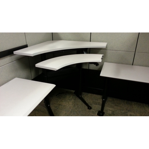 Herman Miller Height Adjustable Sit Stand Corner Desk Allsold
